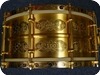 Ludwig 100th Anniversary Gold Triumphal Snaredrum 2016 Gold Plated Handgraviert
