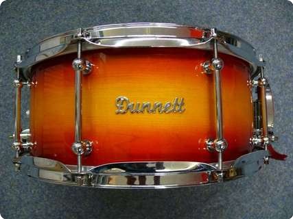 Dunnett Solid Maple Snaredrum  Sunburst