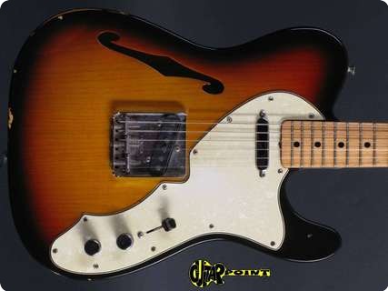Fender Telecaster Thinline 1969 3 Tone Sunburst