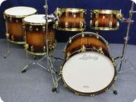 Ludwig Legacy Exotic Drumset 2012 Mahogany Burst Over Black Limba