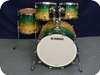 Yamaha PHX Hybrid Custom Shellset 2012-Turquoise Fade Over Ash