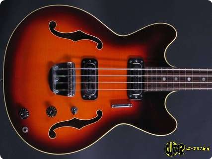 Hoyer Semiacoustic Bass 1967 Sunburst