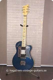 Hagstrom De Luxe 90 1959 Blue Sparkle/ White Pearl