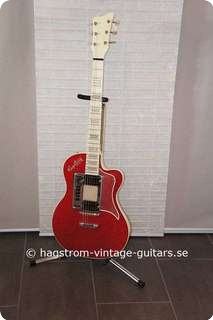 Hagstrom De Luxe 90 1960 Red Sparkle/ White Pearl