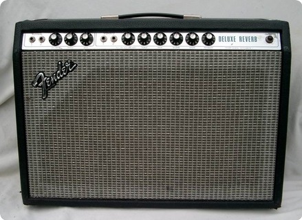 Fender Deluxe Reverb 1975 Black Tolex   Silver Face