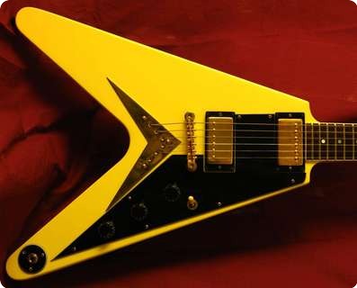 Gibson Flying V Ff82 1982 Blonde 