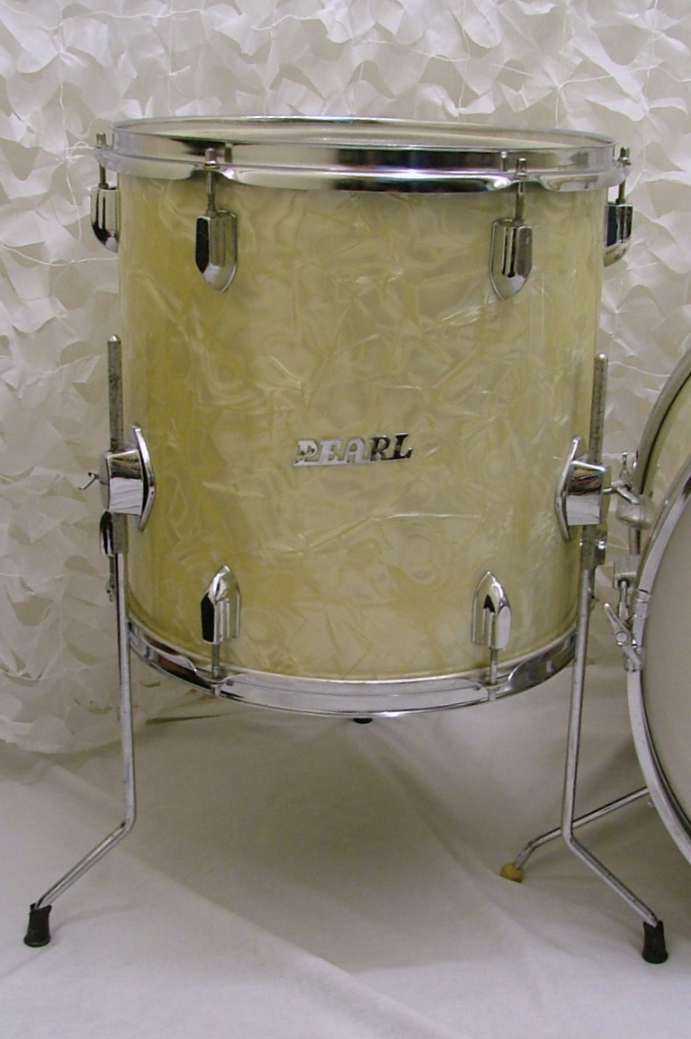 Pearl Drum Kit 1960's White Marine Pearl Drum For Sale Nick Hopkin Drums
