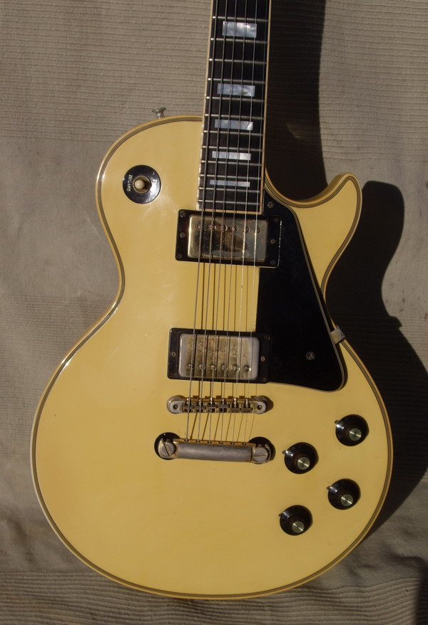 Gibson LES PAUL CUSTOM 1974 White Creme Guitar For Sale Hendrix