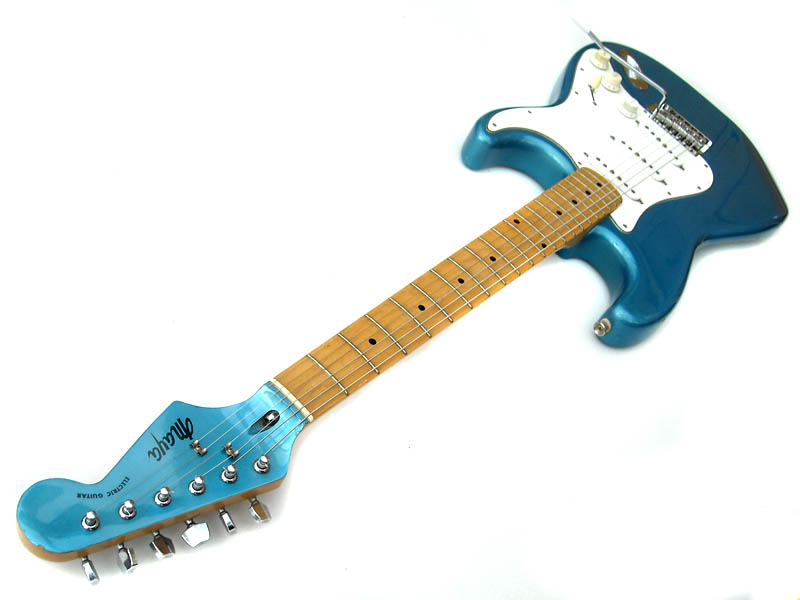 Maya Electric Guitar 1981 Ice Blue Guitar For Sale WutzdogGuitars