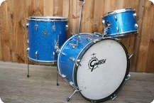 Gretsch Roundbadge 20 12 16 Snare Original Blue Sparkle