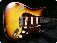 Smitty Guitars S Type Relic Sunburst 3 Tone Sunburst