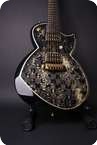 Leather Guitars SAMARIA. Black Carbon Gold Edition Black Carbon Fibre Leaf Gold