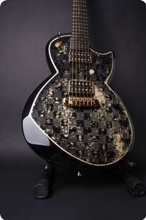 Leather Guitars Samaria. Black Carbon Gold Edition Black, Carbon Fibre, Leaf Gold