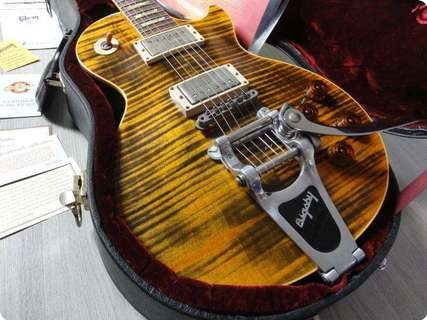 Gibson Standard Joe Perry Boneyard Bigsby Custom Shop 2003 Aged Tiger