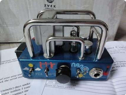 Zvex Zvex Nano Tube Guitar Amp Head! Smallest Amp Blue