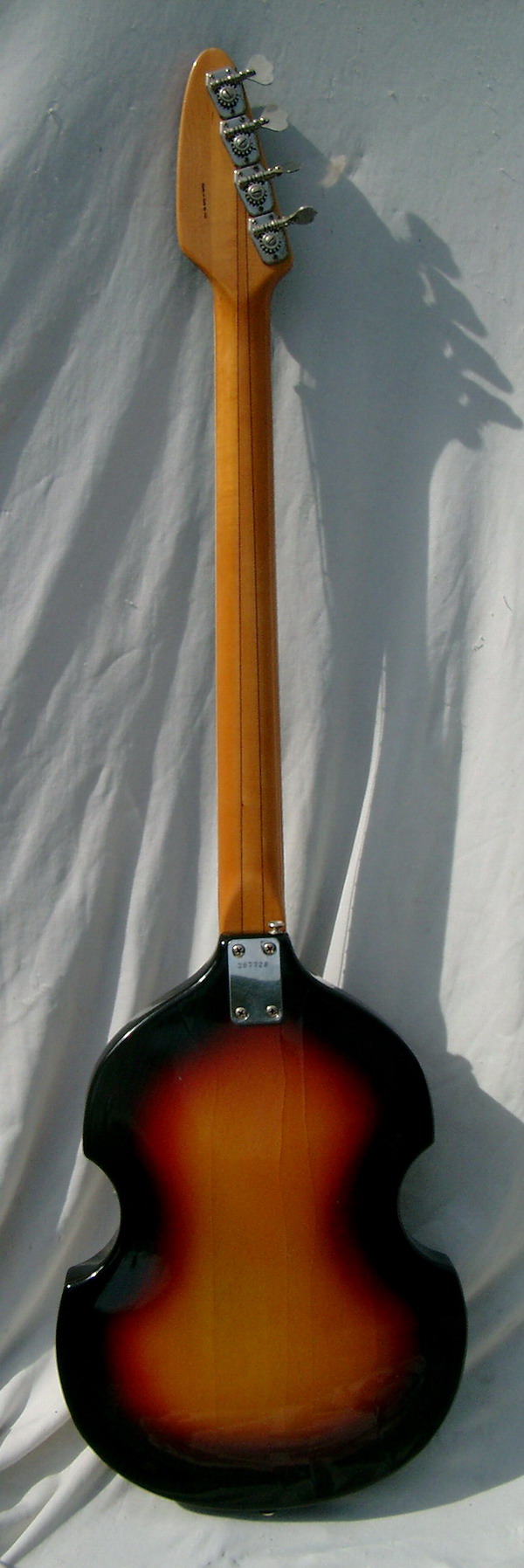 Vox Violin Bass Acoustic V250 1960 Sunburst Bass For Sale
