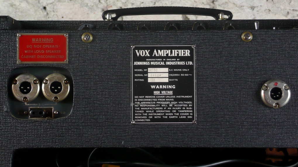 Vox AC50 JMI 1964 Amp For Sale Wild Guitars