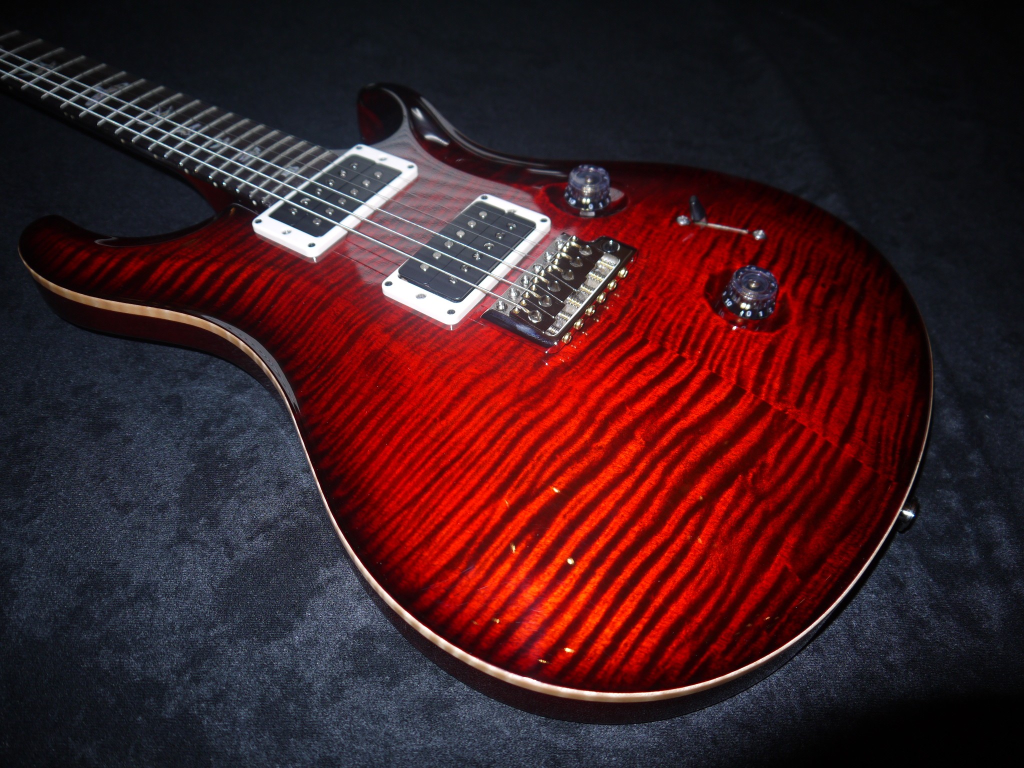 Prs Paul Reed Smith Custom 24 Paul Signature 2010 S Fire Red Guitar For Sale Sound Affects