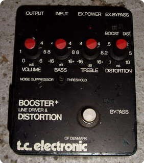 Caracterizar Rana Benigno Tc Electronic Booster Line Driver Distortion 1980 Effect For Sale Hendrix  Guitars