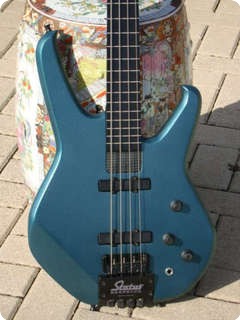 Status 4000 Fretless Bass 2005 Turquoise Metalic