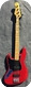 Fender-JAZZ BASS LEFTY Left-1978-Amaranth See Trough Body Color