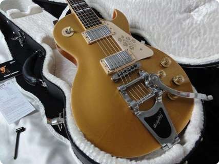 Gibson Lp 295 Les Paul Goldtop Florentine Cutaway & Bigsby 2008 Goldtop