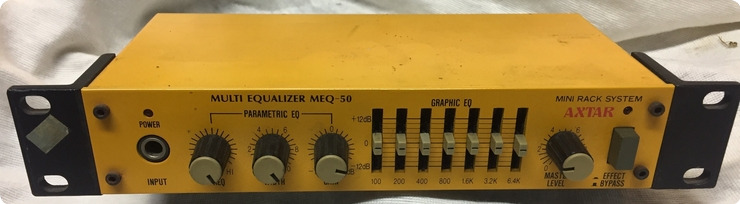 Axtar Meq50 Equalizer Graphic & Parametric 1980