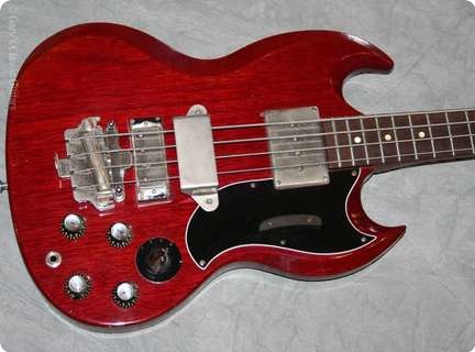 Gibson Eb 3 1963 Cherry Red