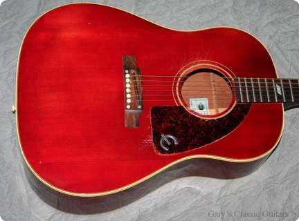 Epiphone Texan 1968 Cherry Red