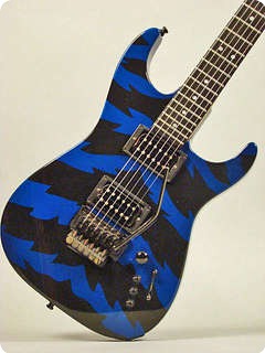 Jackson Custom Shop Bolt  On Ontario 1988 Blue/black Bengal