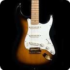 Fender Stratocaster 50th Anniversary American Deluxe 2004 2 Colour Sunburst Gold Hardware