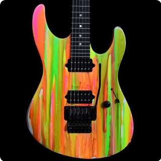 Suhr Limited Edition 80's Shred Modern Neon Drip