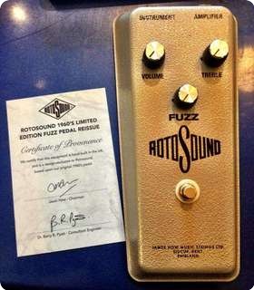 Rotosound 1960's Limited Edition Fuzz Pedal Reissue 2013