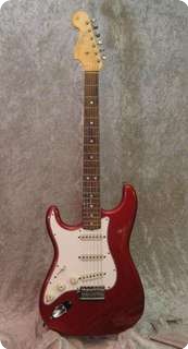 Fender Stratocaster Lefthand 1965 Custom Color, Candy Apple Red