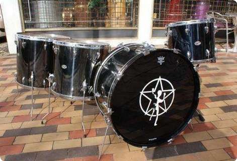 Slingerland Vintage Drum Set Black Chrome