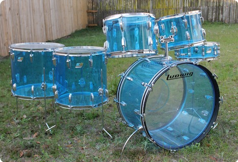 blue vistalite drums