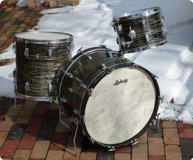 Ludwig Vintage Drum Set 1967 Black Oyster Pearl