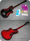 Ampeg AUB 1 Scroll Bass 1966 Cherry Red Burst