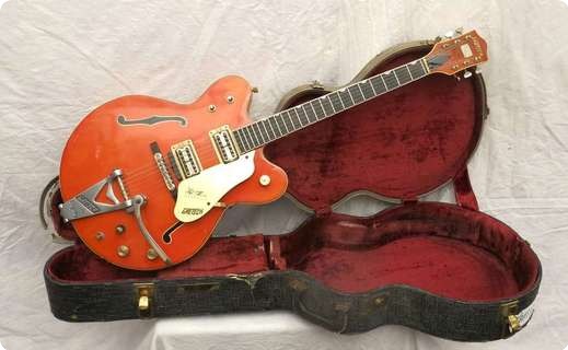 Gretsch 6120 6120 Chet Atkins 1968 Trans Orange Guitar For