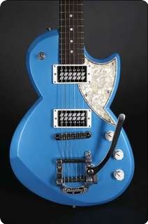 Leather Guitars Samaria Painted Blue Sky
