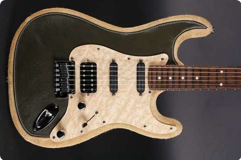 Leather Guitars Everglade Green