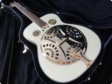 Regal Rd 381 Resonator Dobro Ivory White