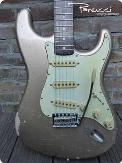 Panucci Custom Guitars S 2013 Vintage Nitro / Shoreline Gold