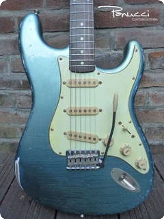 Panucci Custom Guitars S 2013 Vintage Nitro / Ice Blue Metalic