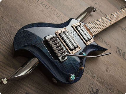 Zerberus Guitars Poledancer 2013 Maledives Blue Burst