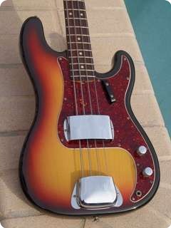 Fender Precision Bass 1969 Sunburst Finish