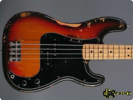 Fender Precision P Bass 1973 3 Tone Sunburst