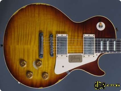Gibson Les Paul 1959 Joe Perry Aged & Signed 2013 Faded Tobacco Sunburst