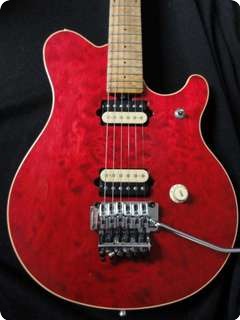 Music Man Evh Eddie Van Halen Quilt 1991 Red