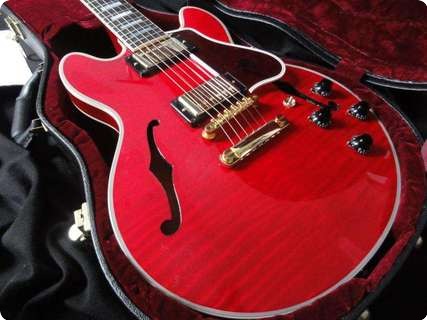 Gibson Cs 356 Figured Top Custom Shop 2010 Cherry Red